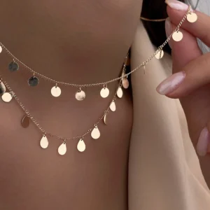 گردن بند پولکی دایره ای