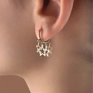 گوشواره پولکی طرح ستاره