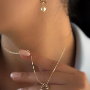 نیم ست برگ مروارید دار